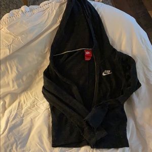 Nike zip hoodie black
